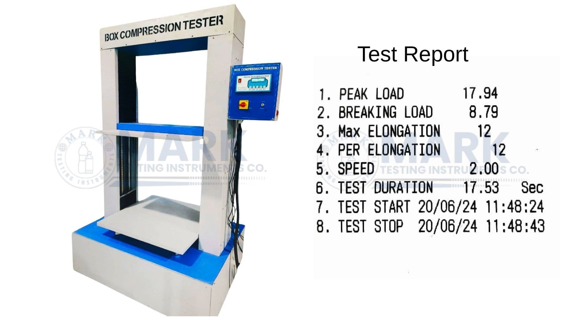 Box Compression Tester – Digital with Printer
